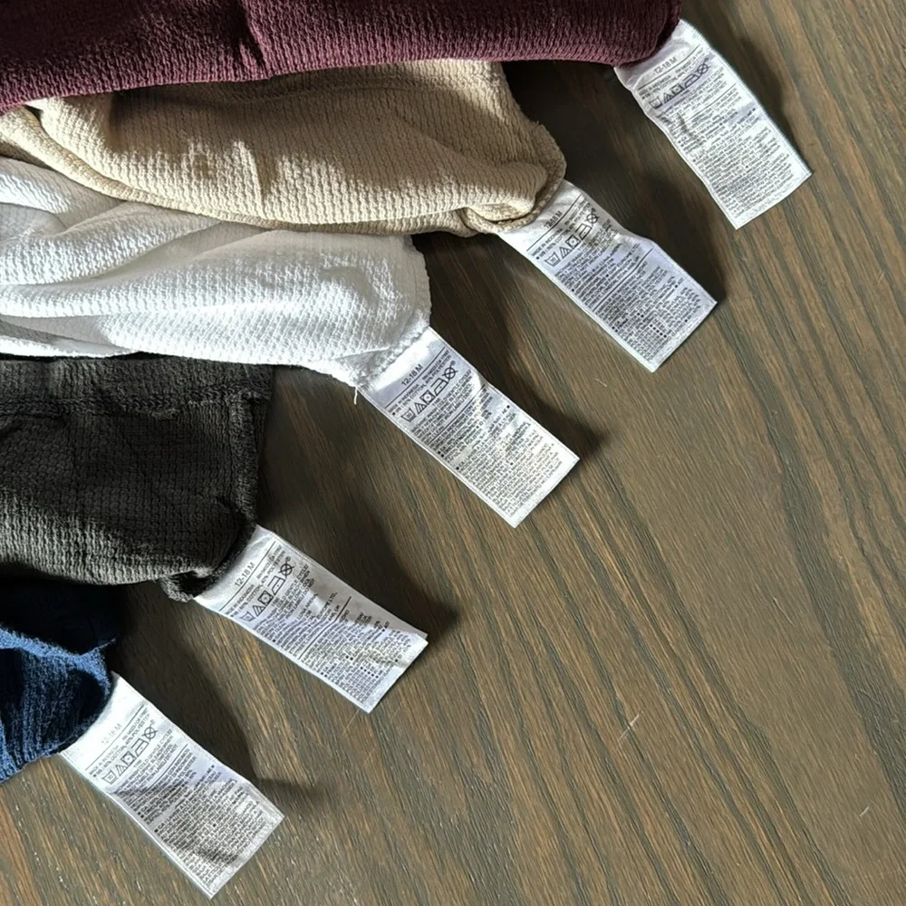 Old Navy Thermal-Knit Long Sleeve Tops 5-Pack | 12-18M